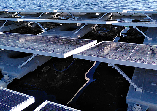 Hydrelio floating solar technology