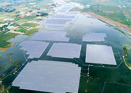 Floating solar project CECEP China