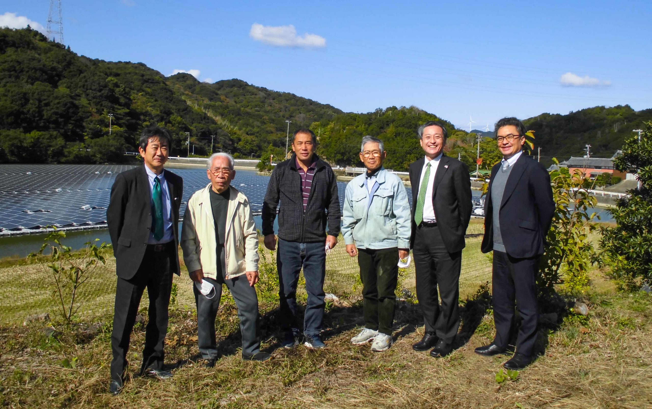 Ciel et terre Japan team floating solar plant