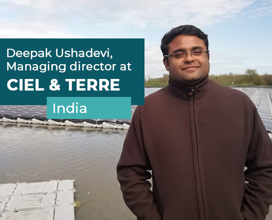 Deepak Ushadevi CEO of Ciel et Terre India mantra