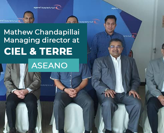Meet Mathew Chandapillai, Managing Director at Ciel & Terre ASEANO