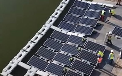 Video Floating Solar Plant in Cambodia