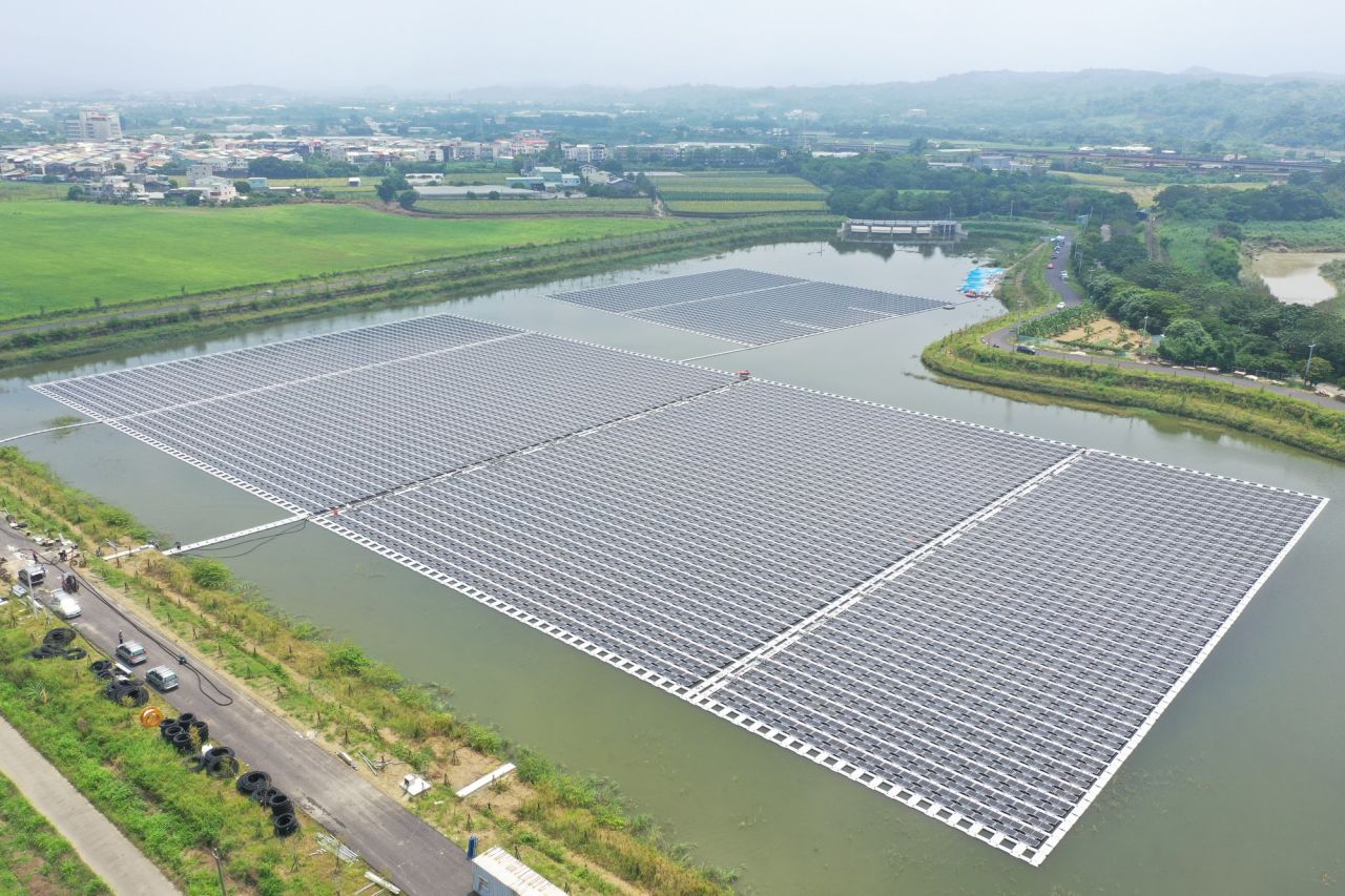 Gongguan floating PV plant in Taiwan