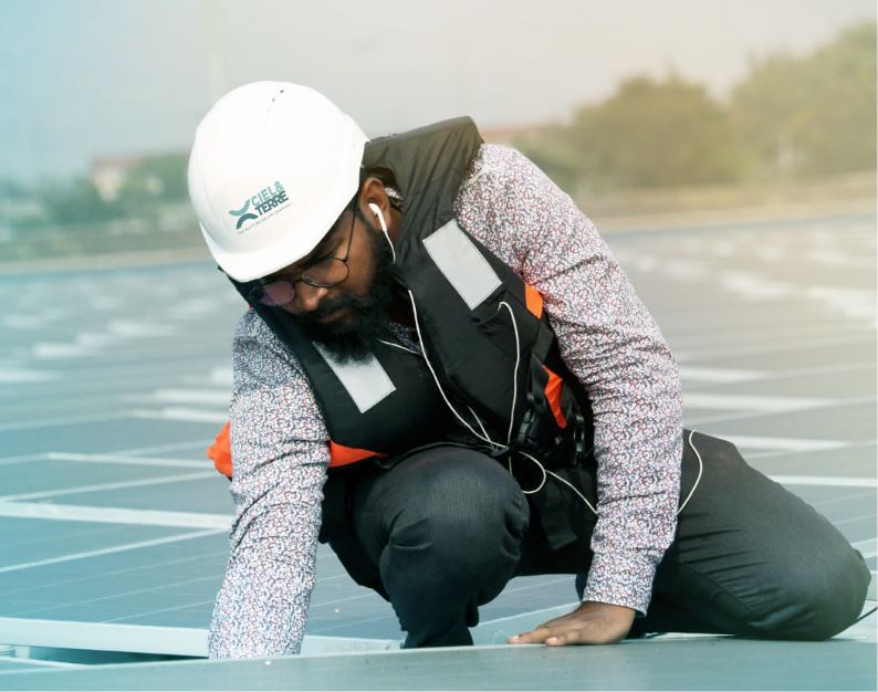 Maintenance services for floating solar plant
