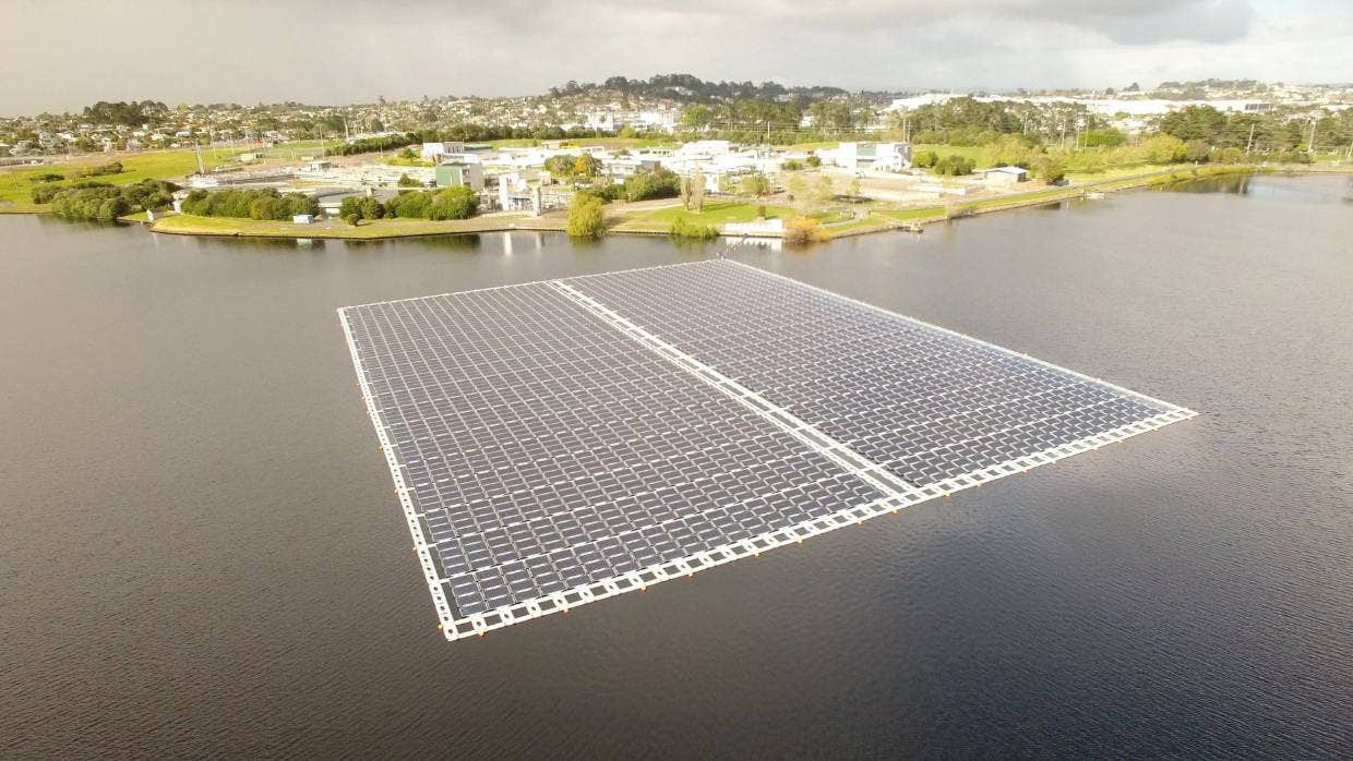 Rosedale floating PV plant in New Zealand