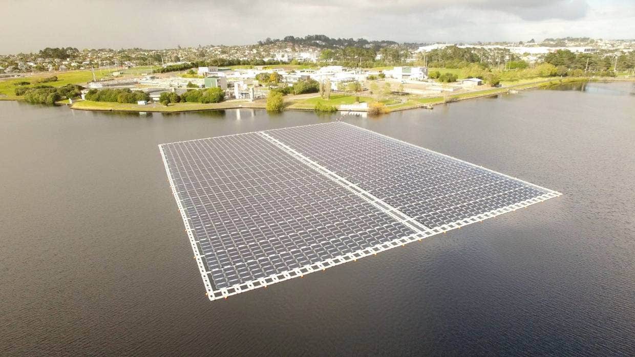 Floating an energy idea: Scientists study solar panel-topped ponds