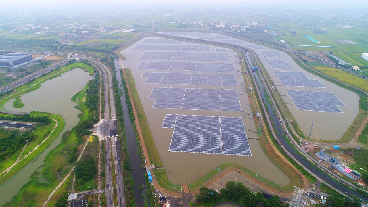 Wanxing floating PV plant in Taiwan