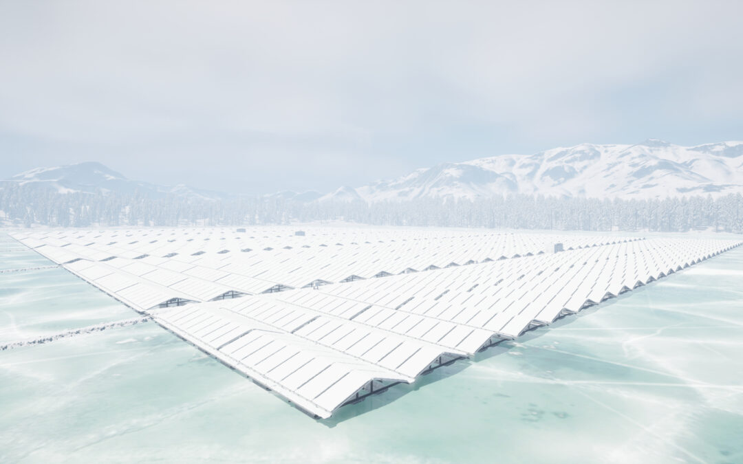 The challenge of winter for floating solar panels : our solutions for year-round performance