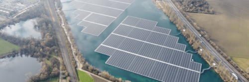 Leutenheim, the 1st large-scale floating solar plant in Eastern France now complete thanks to a close collaboration between Générale du Solaire and Ciel & Terre