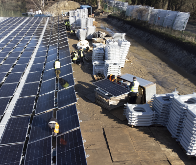 floating solar assembly