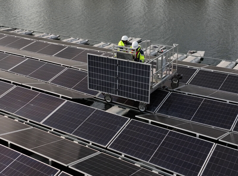 WattRack pv panel replacement floating power plant Ciel et Terre