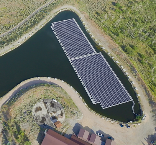 Leutenheim floating solar plant, France - Ciel & Terre for Générale du Solaire