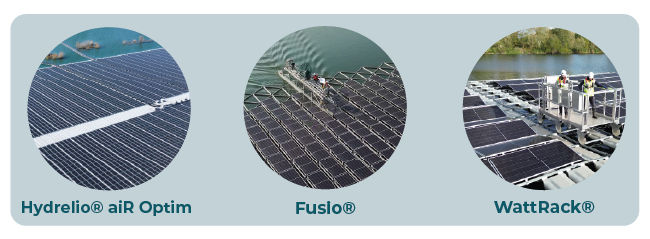 Ilots Blandin floating solar project Ciel & Terre