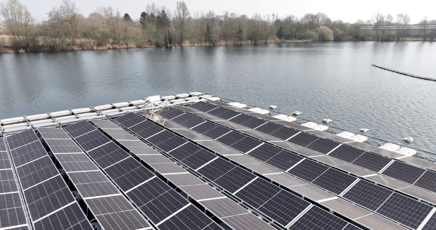 Ilots Blandin floating solar project Ciel & Terre